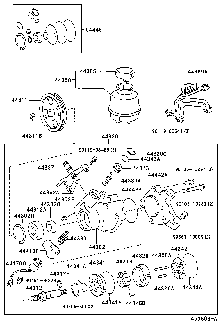  GS300 430 |  VANE PUMP RESERVOIR POWER STEERING