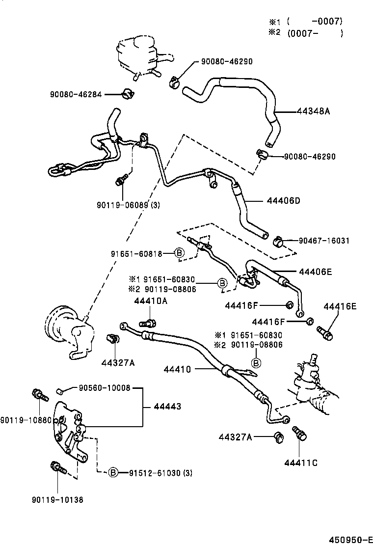  AVENSIS |  POWER STEERING TUBE