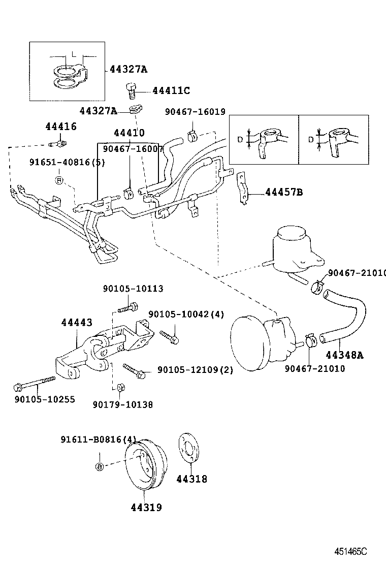 HIACE VAN COMUTER | POWER STEERING TUBE
