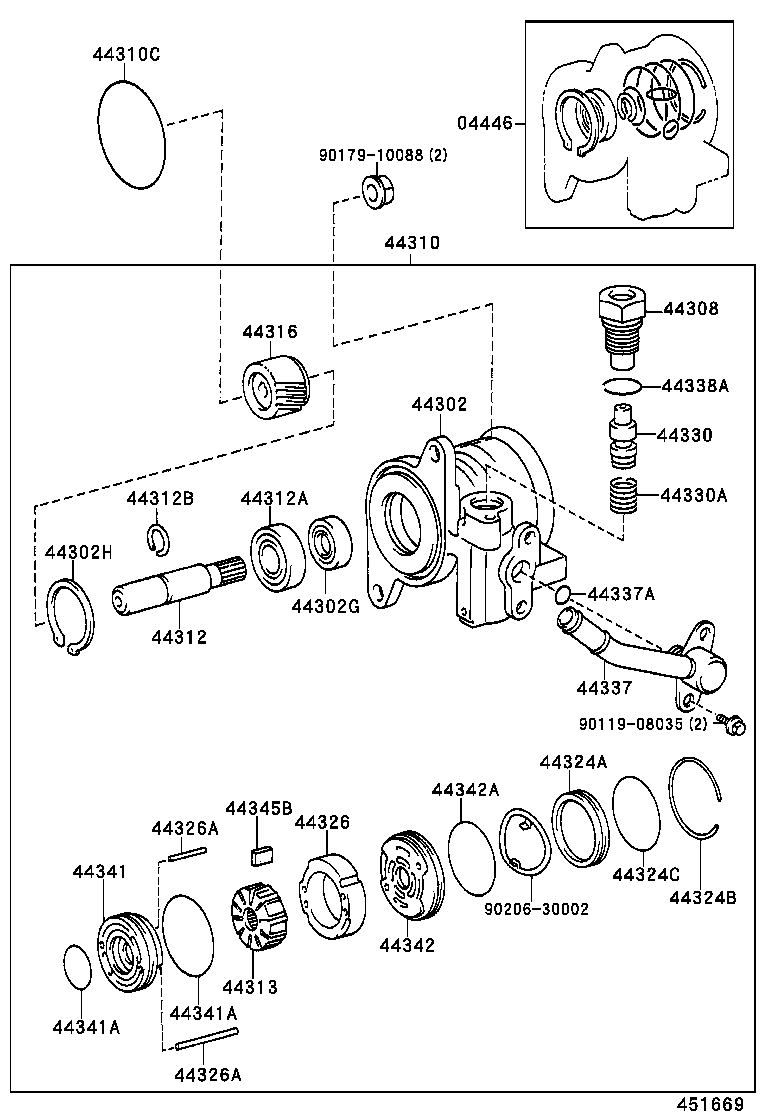  LAND CRUISER 70 |  VANE PUMP RESERVOIR POWER STEERING