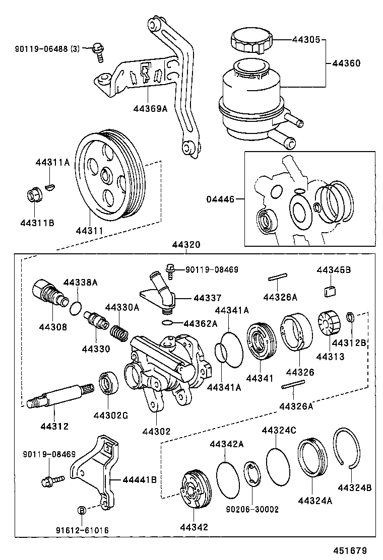  IS200 300 |  VANE PUMP RESERVOIR POWER STEERING