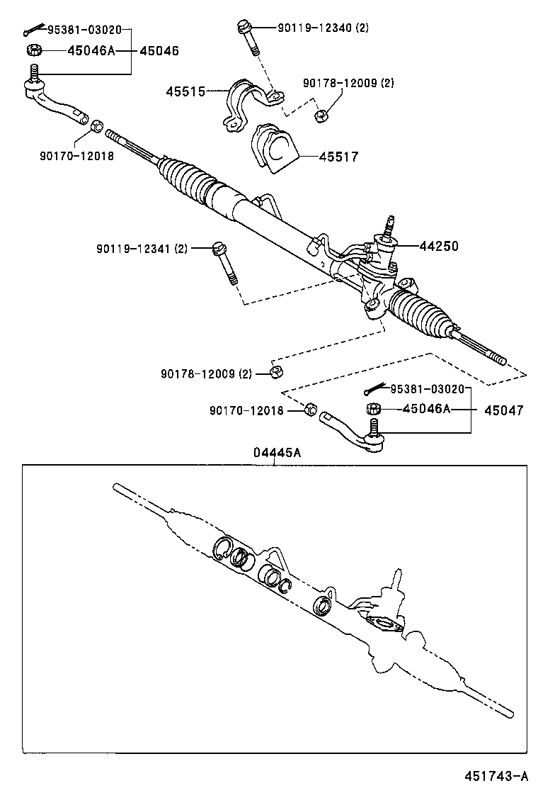  YARIS JPP |  FRONT STEERING GEAR LINK