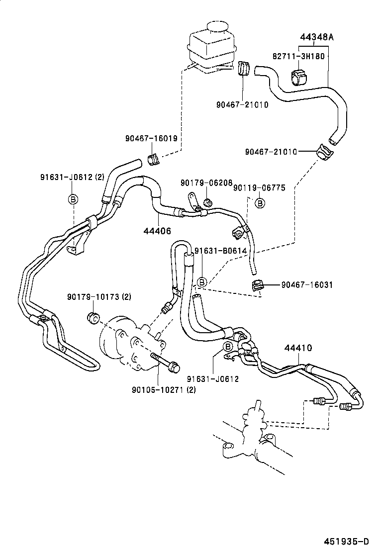  CELICA |  POWER STEERING TUBE