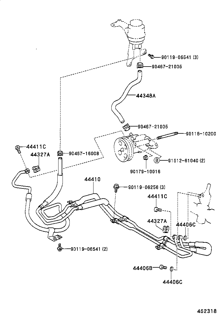  GS300 430 |  POWER STEERING TUBE