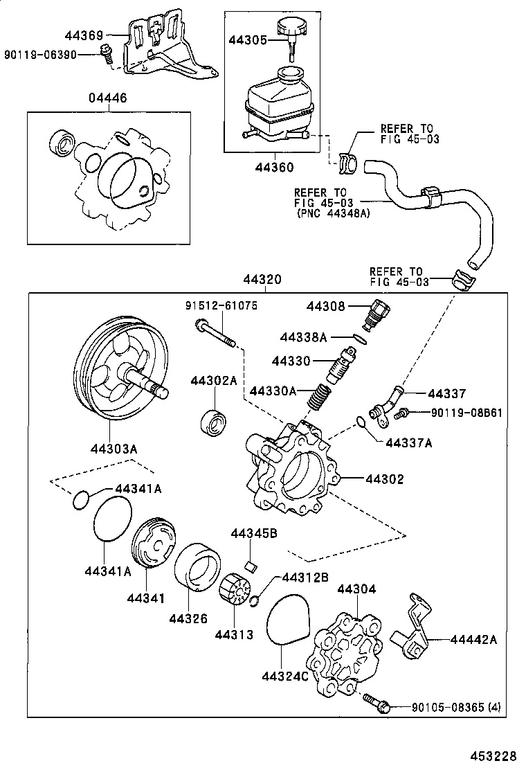  CELICA |  VANE PUMP RESERVOIR POWER STEERING