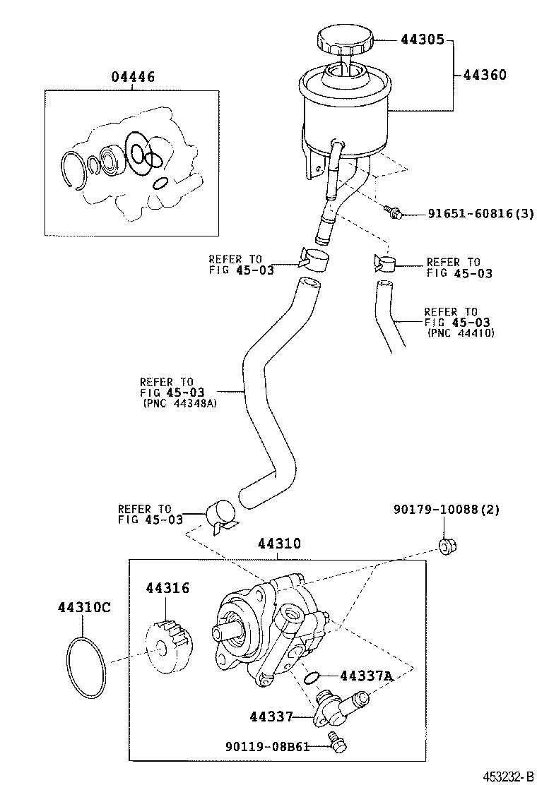  LAND CRUISER 100 |  VANE PUMP RESERVOIR POWER STEERING