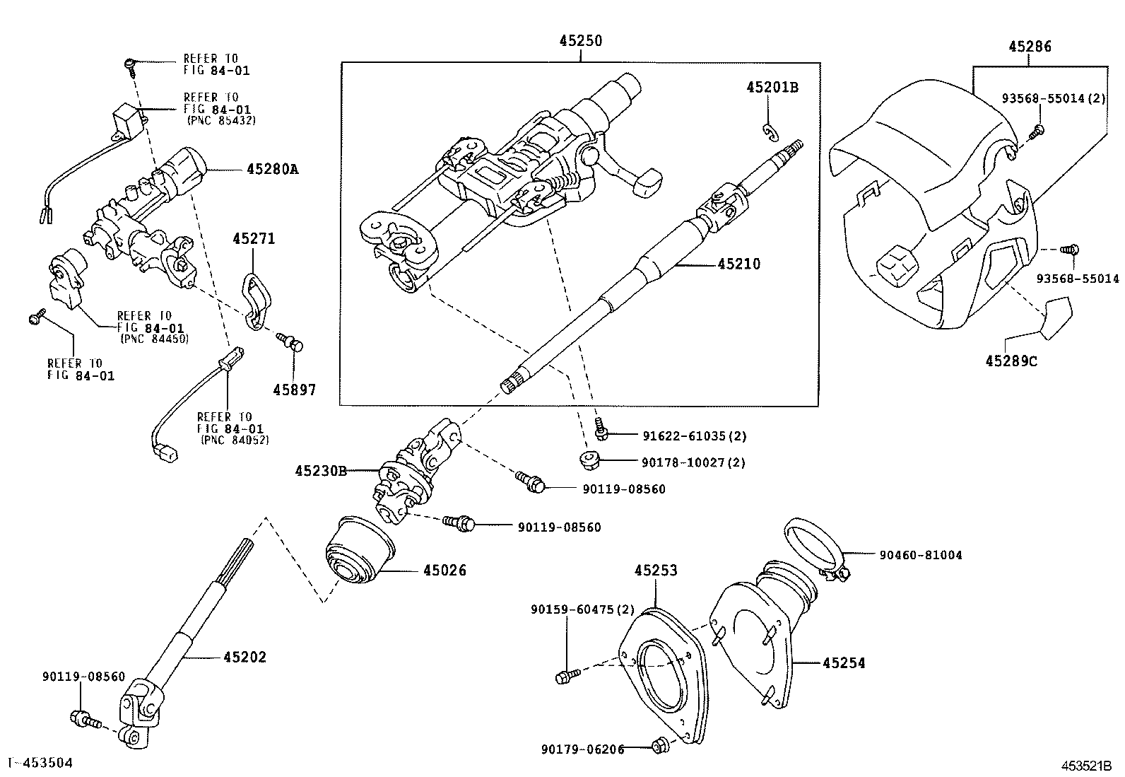  RX300 330 350 |  STEERING COLUMN SHAFT