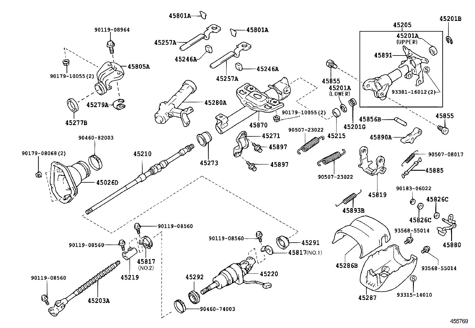  LAND CRUISER 100 |  STEERING COLUMN SHAFT