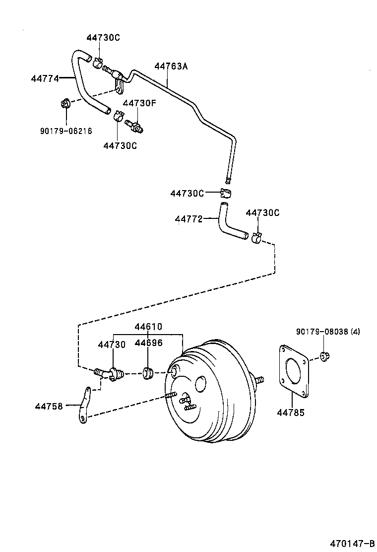  PICNIC |  BRAKE BOOSTER VACUUM TUBE