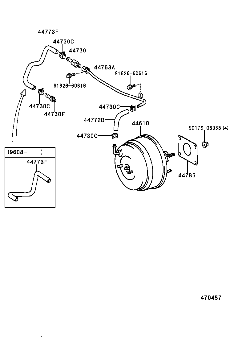  RAV4 |  BRAKE BOOSTER VACUUM TUBE