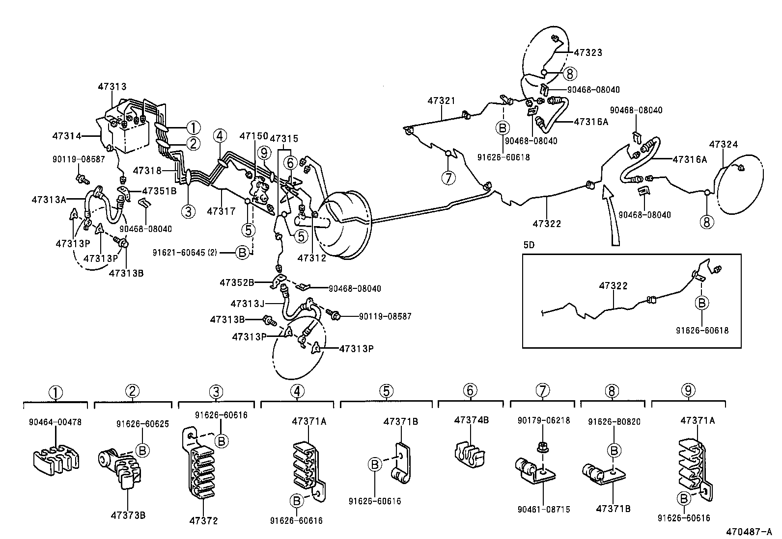  RAV4 |  BRAKE TUBE CLAMP