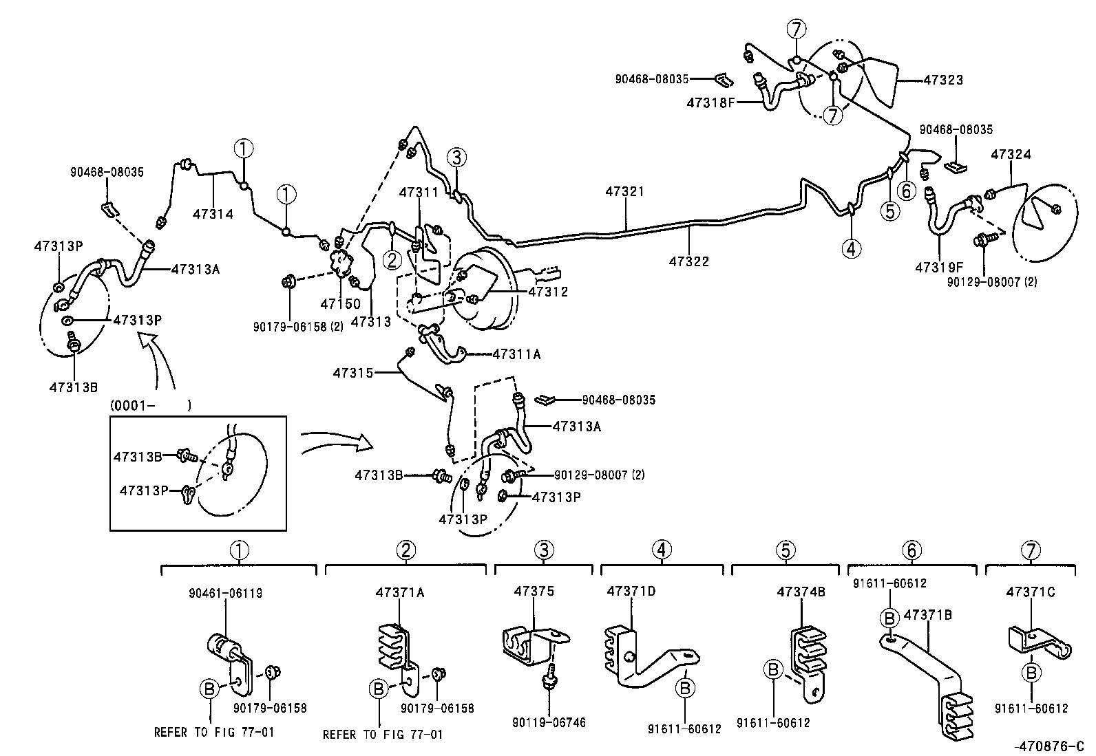  AVENSIS |  BRAKE TUBE CLAMP