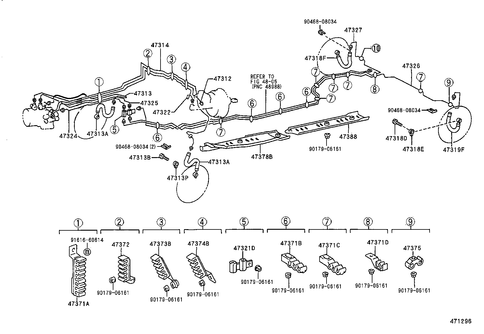  LS400 |  BRAKE TUBE CLAMP