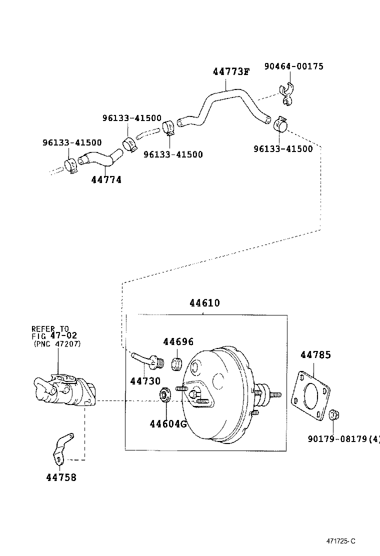  CELICA |  BRAKE BOOSTER VACUUM TUBE