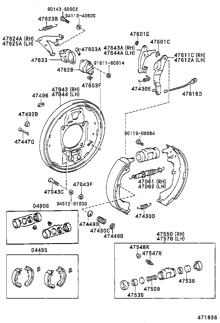 HIACE VAN COMUTER | REAR DRUM BRAKE WHEEL CYLINDER BACKING PLATE