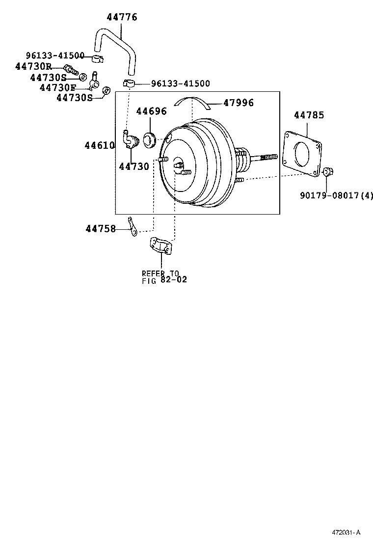  IS200 300 |  BRAKE BOOSTER VACUUM TUBE