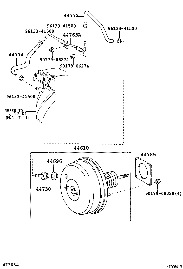  RAV4 |  BRAKE BOOSTER VACUUM TUBE