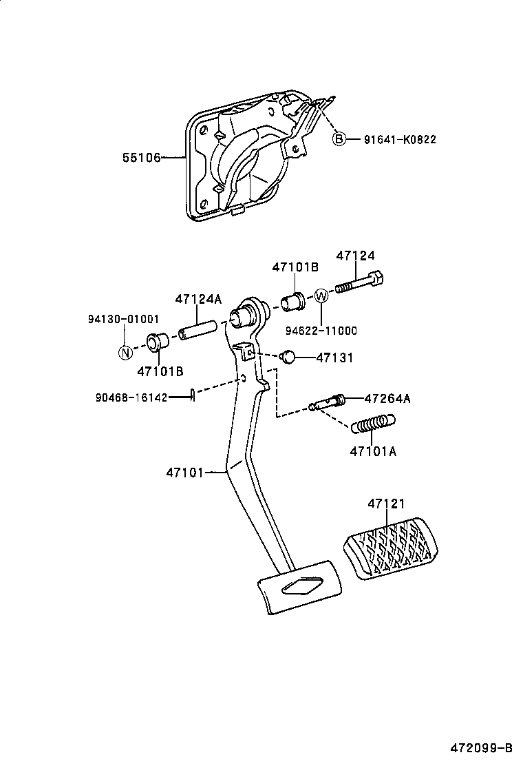  RX300 |  BRAKE PEDAL BRACKET