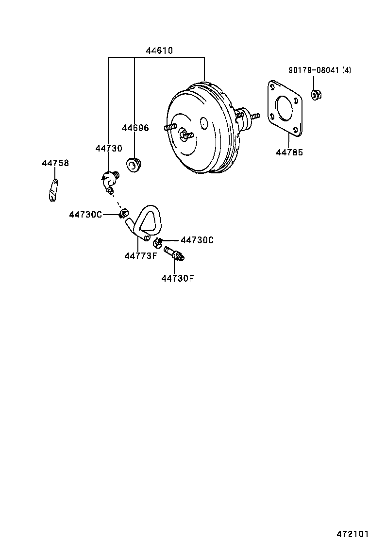  RX300 |  BRAKE BOOSTER VACUUM TUBE