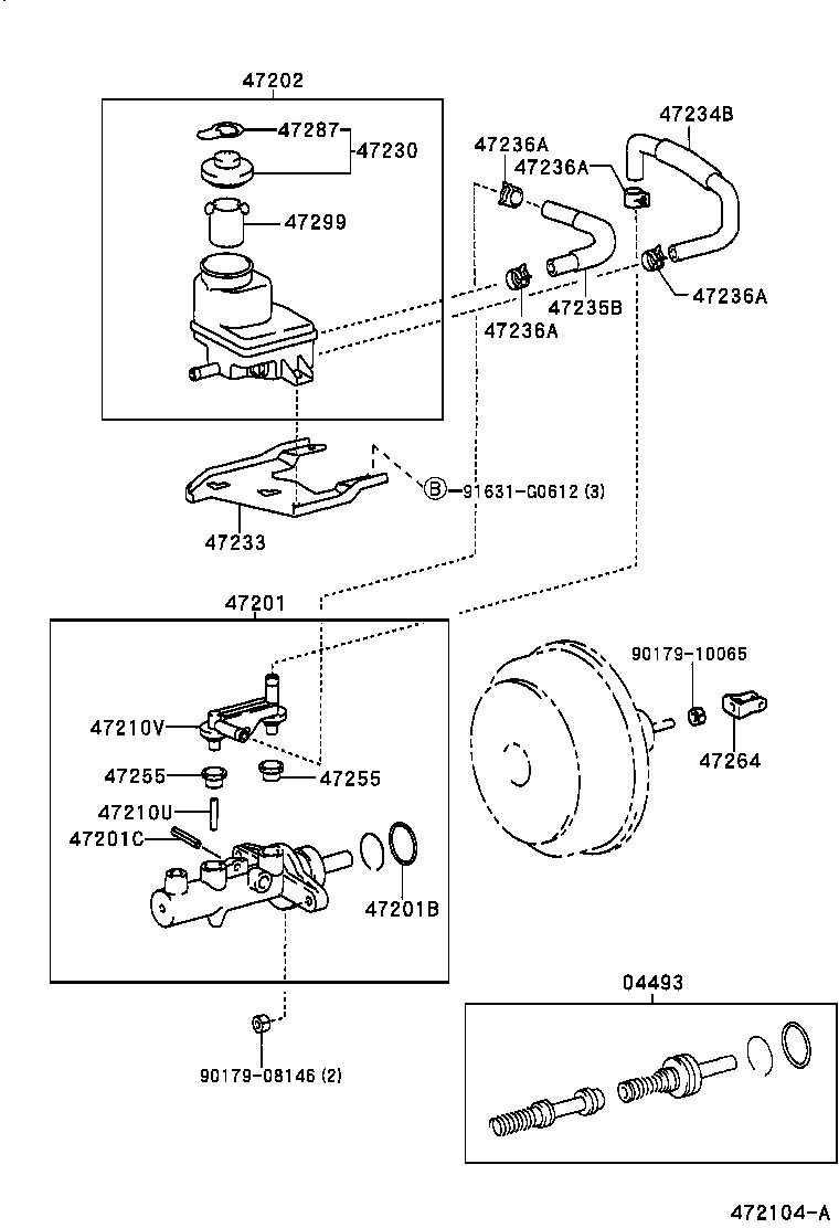  RX300 |  BRAKE MASTER CYLINDER