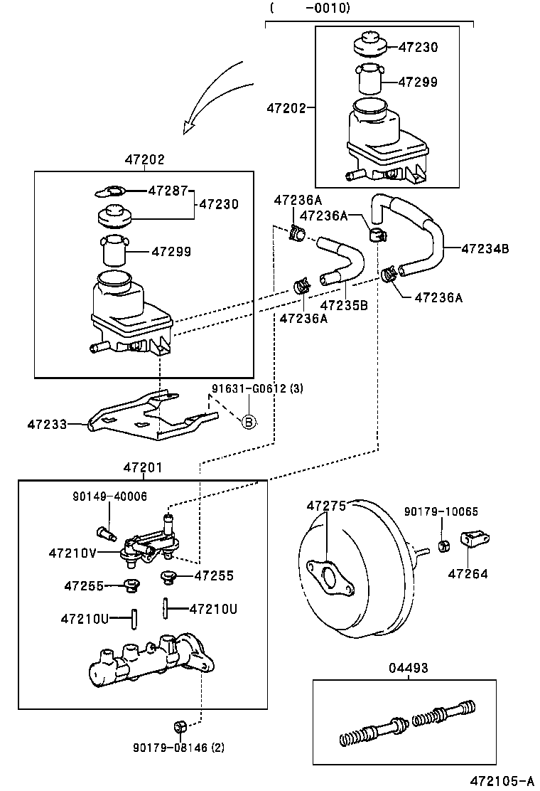  RX300 |  BRAKE MASTER CYLINDER