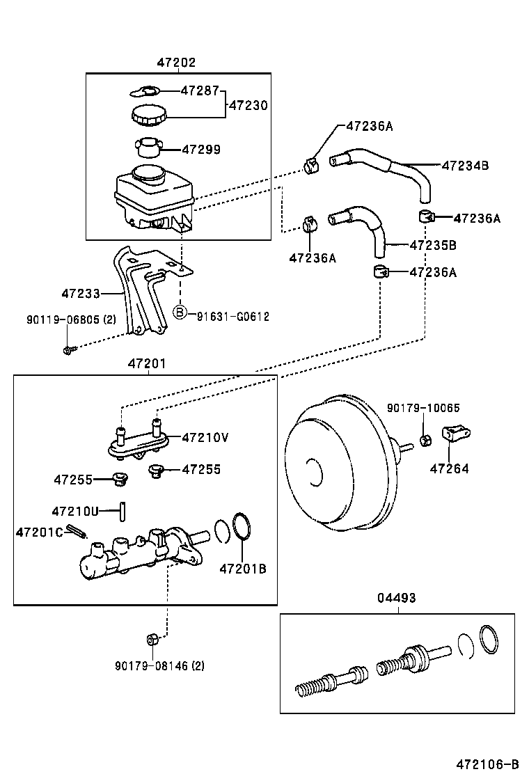 RX300 |  BRAKE MASTER CYLINDER
