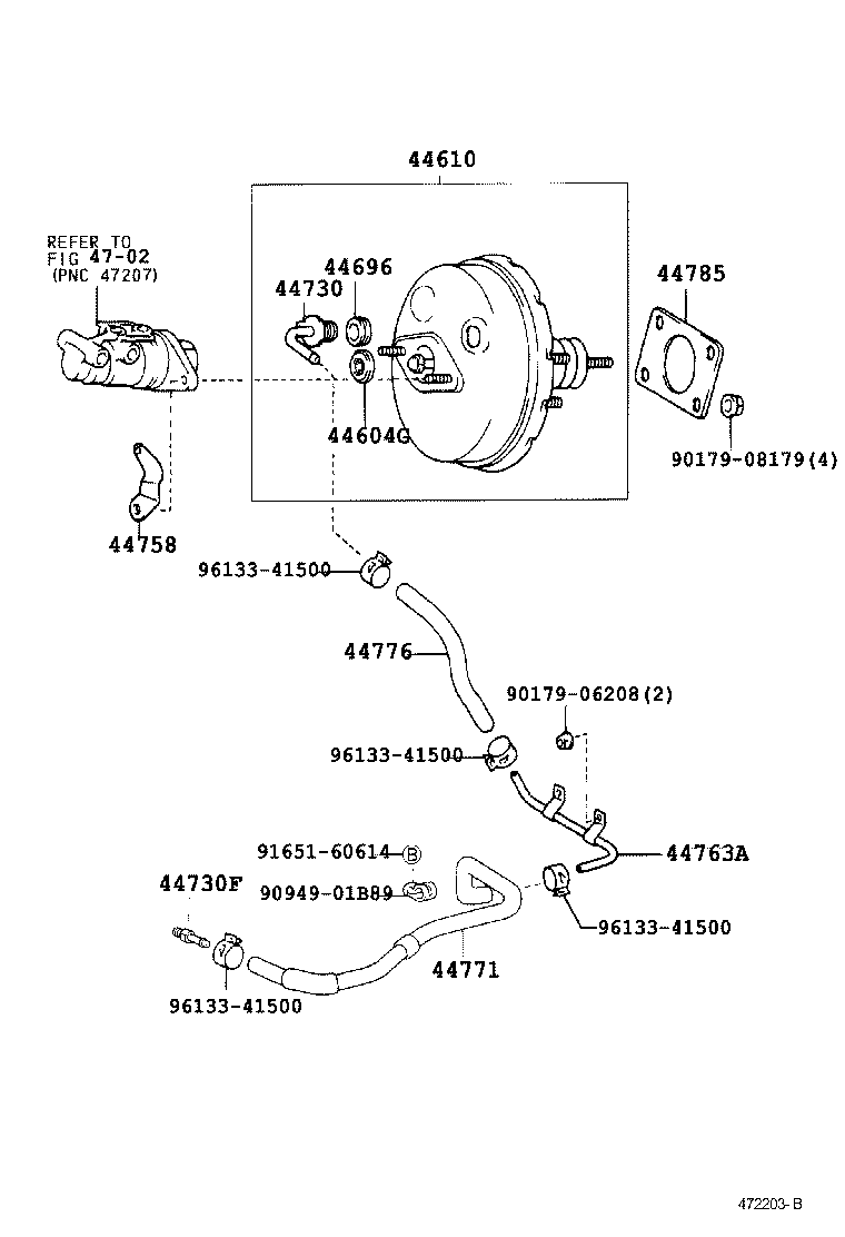  CELICA |  BRAKE BOOSTER VACUUM TUBE