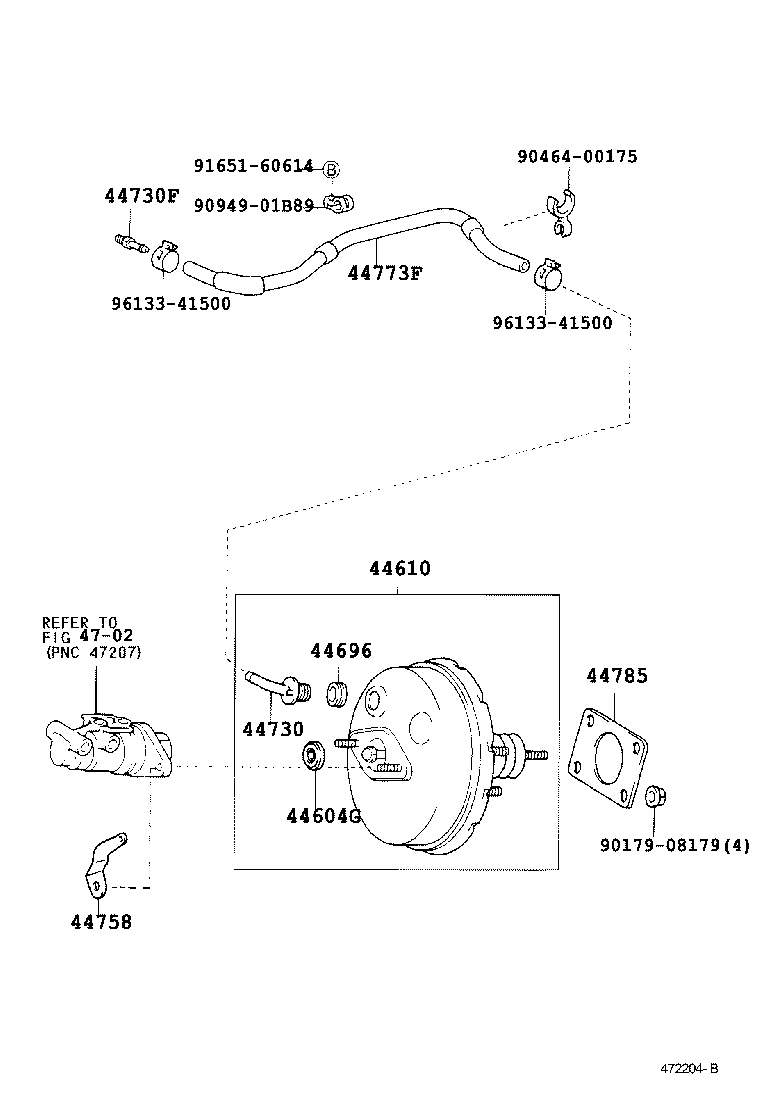  CELICA |  BRAKE BOOSTER VACUUM TUBE