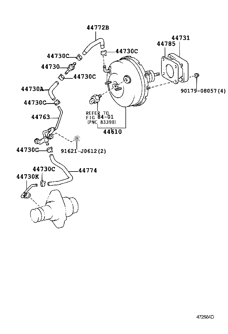  HILUX |  BRAKE BOOSTER VACUUM TUBE