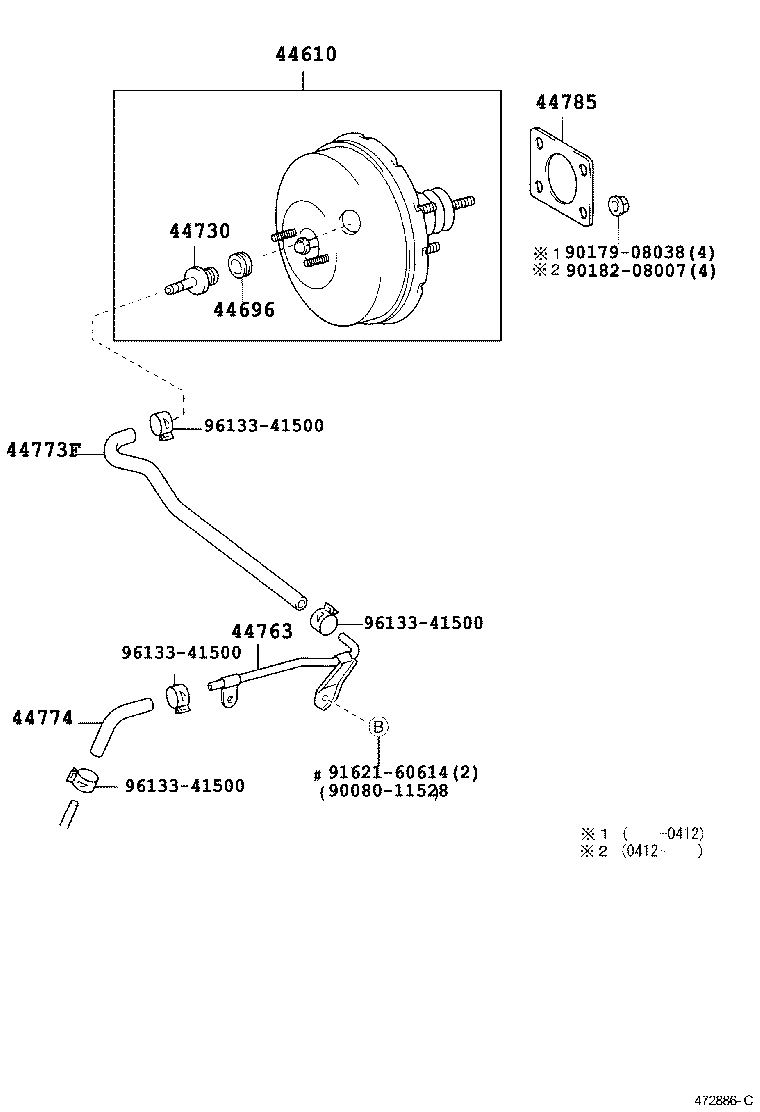  YARIS JPP |  BRAKE BOOSTER VACUUM TUBE