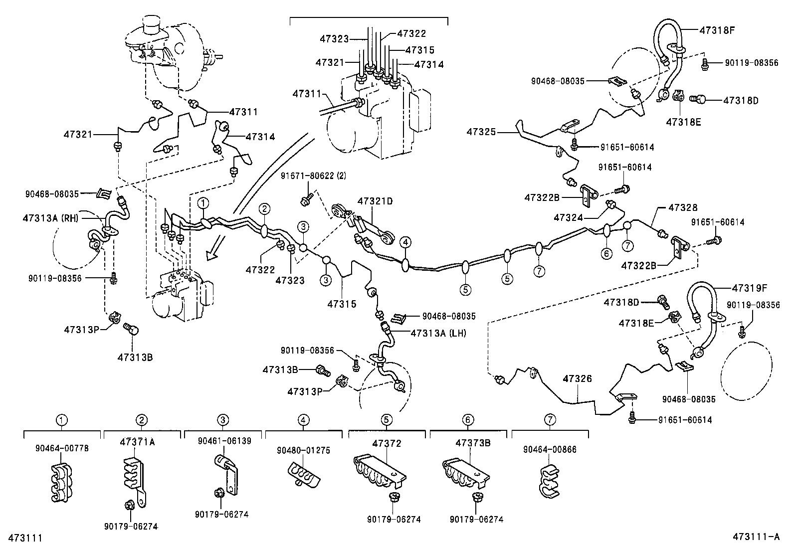  MR2 |  BRAKE TUBE CLAMP