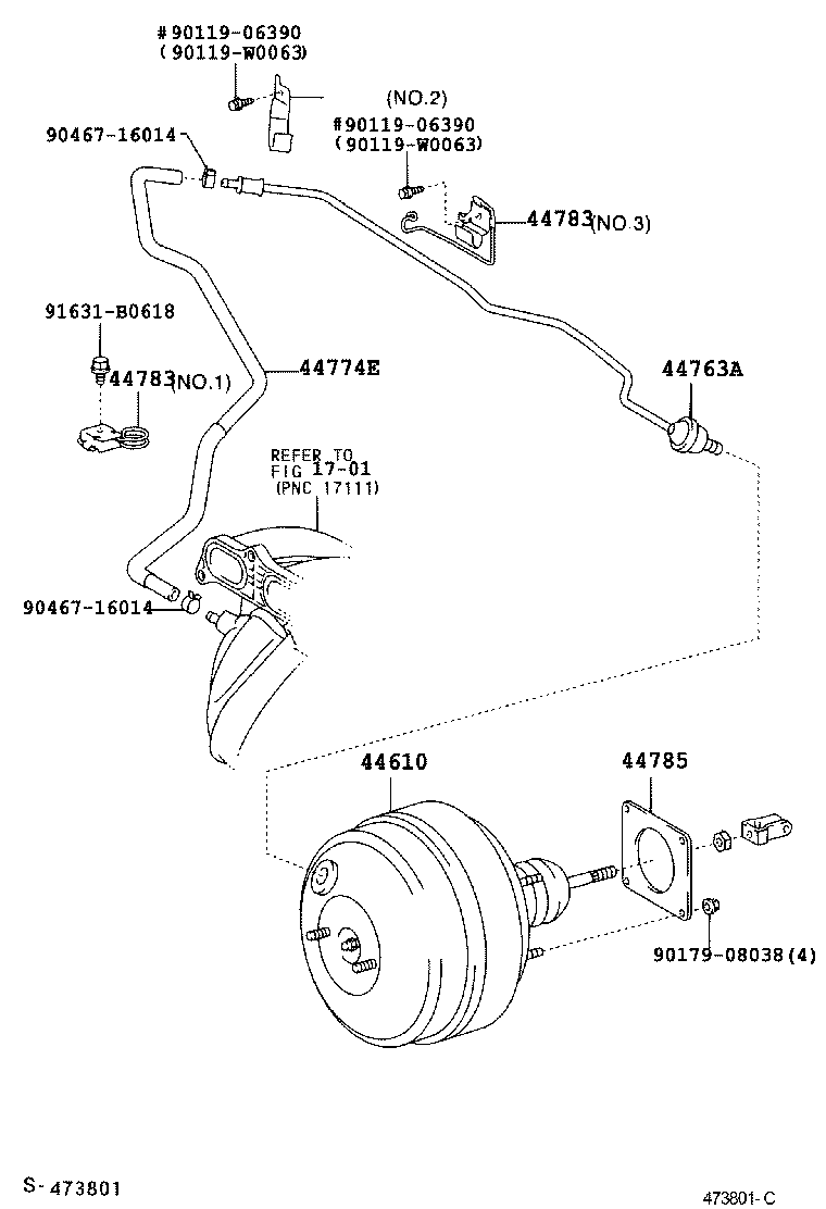  AVENSIS |  BRAKE BOOSTER VACUUM TUBE