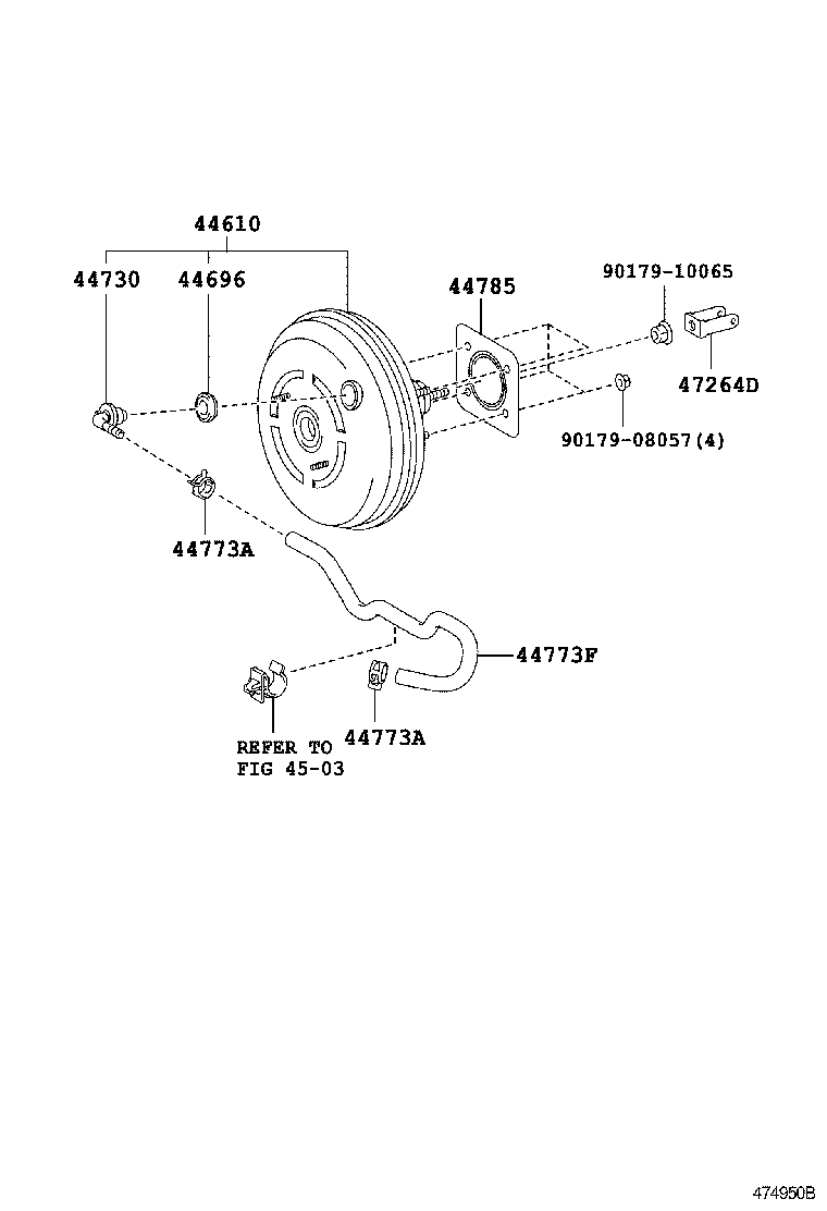  RX300 330 350 |  BRAKE BOOSTER VACUUM TUBE