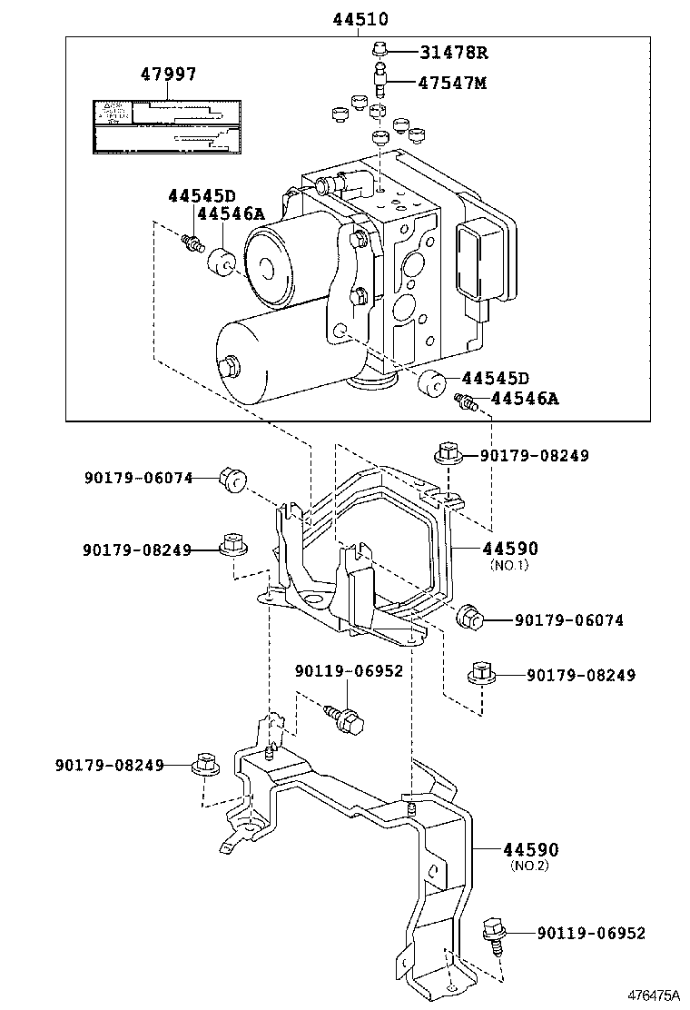  RX400H |  BRAKE TUBE CLAMP