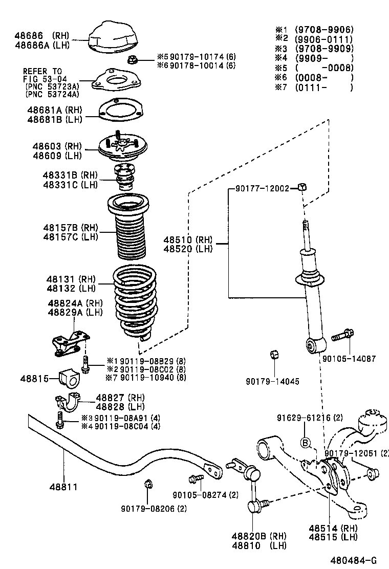  GS300 430 |  FRONT SPRING SHOCK ABSORBER