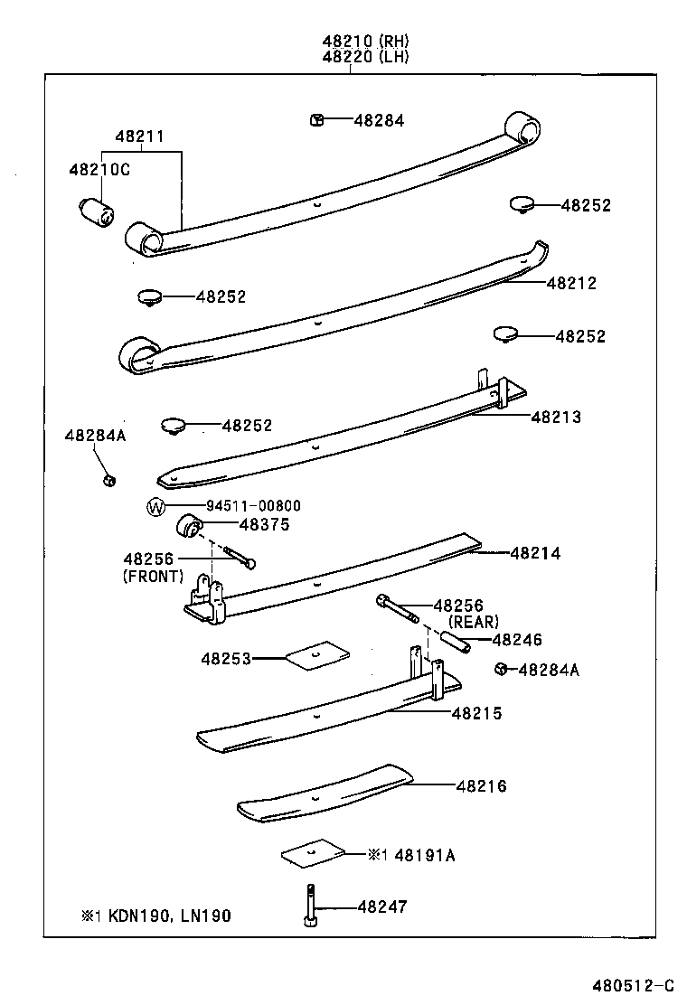  HILUX |  REAR SPRING SHOCK ABSORBER