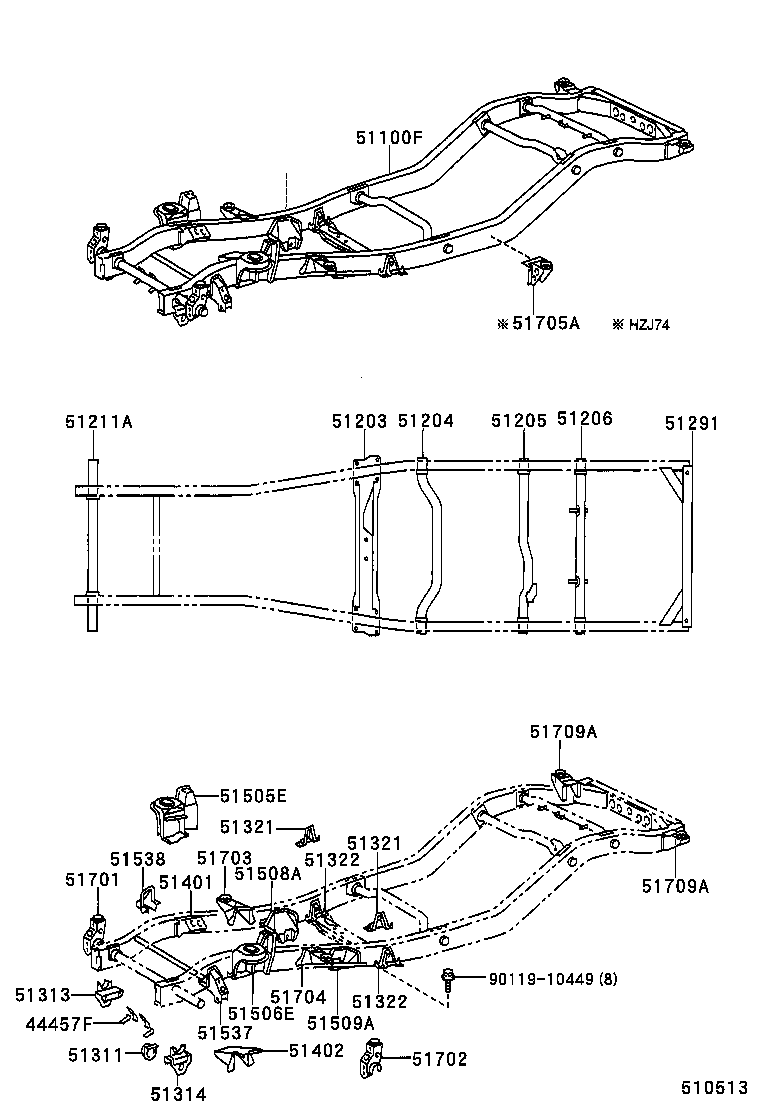  LAND CRUISER 70 |  FRAME