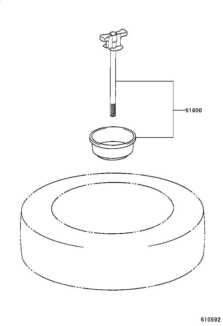  AVENSIS |  SPARE WHEEL CARRIER