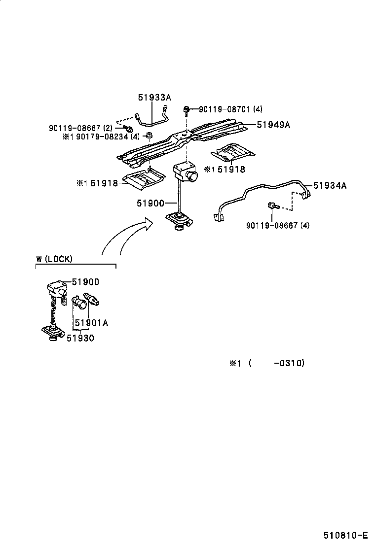 LX470 |  SPARE WHEEL CARRIER