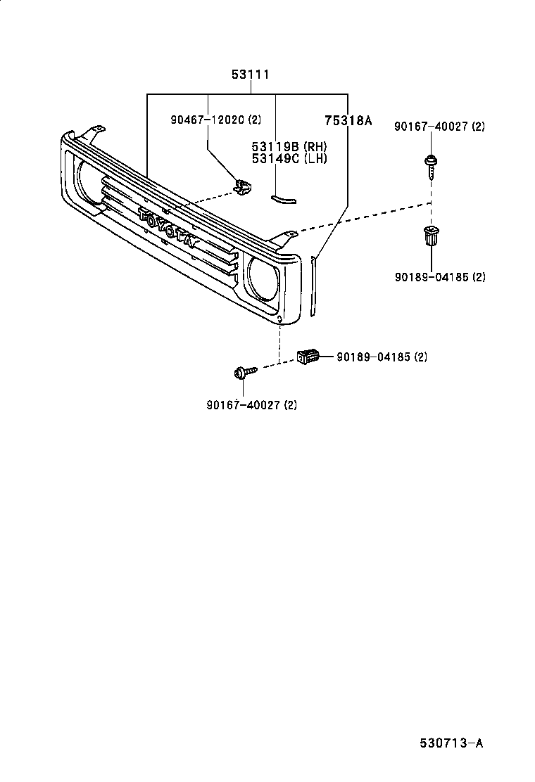  LAND CRUISER 70 |  RADIATOR GRILLE