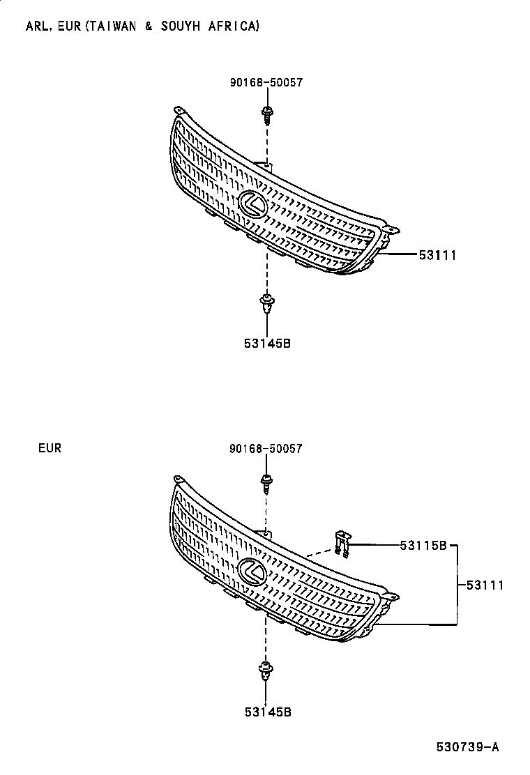  IS200 300 |  RADIATOR GRILLE