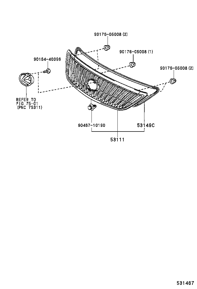  RX300 330 350 |  RADIATOR GRILLE