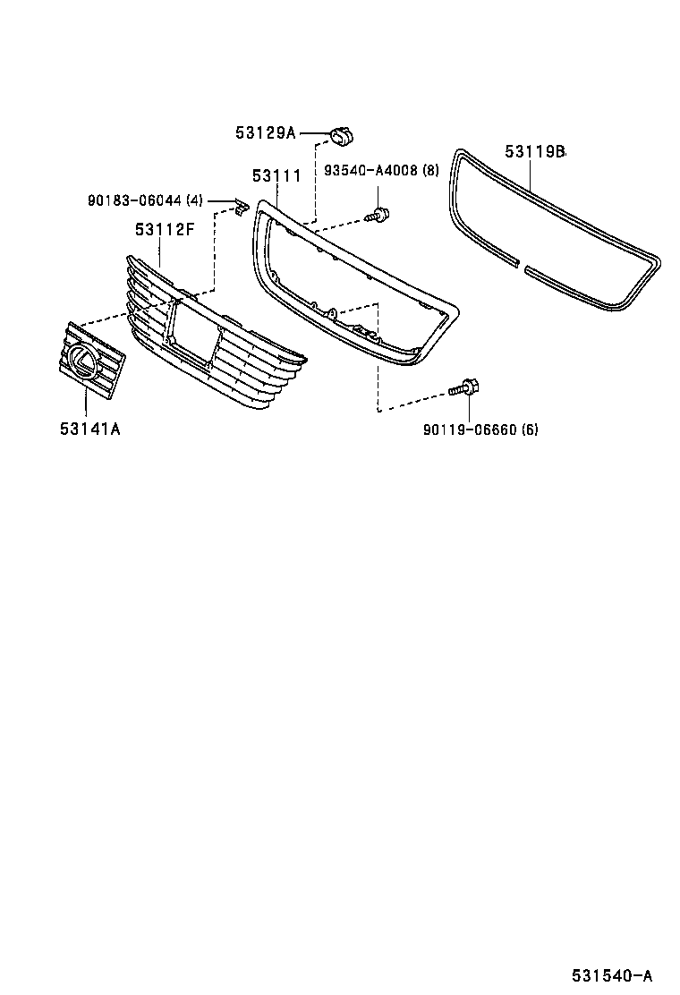  LS430 |  RADIATOR GRILLE