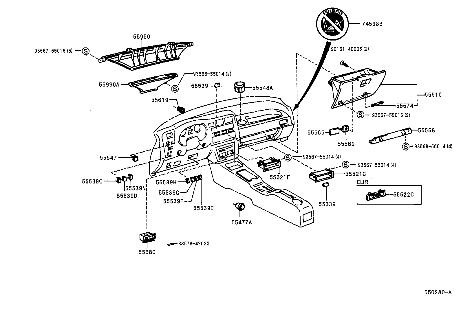  RAV4 |  INSTRUMENT PANEL GLOVE COMPARTMENT