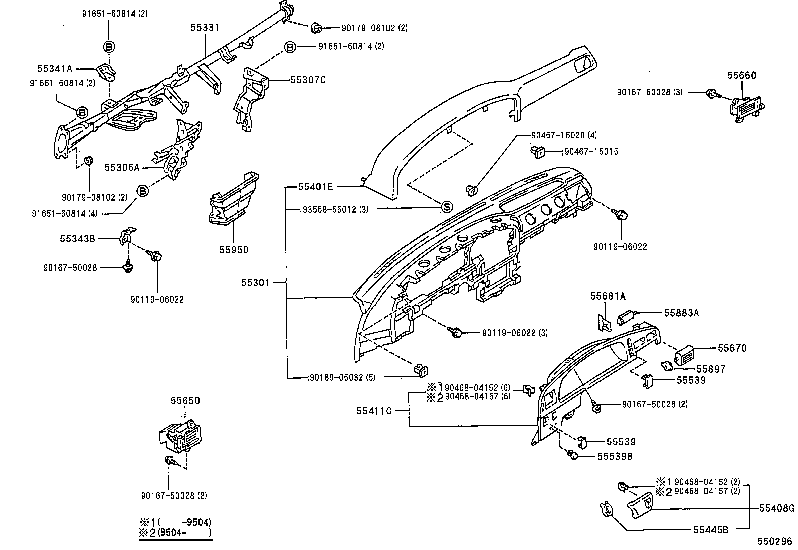  HILUX |  INSTRUMENT PANEL GLOVE COMPARTMENT