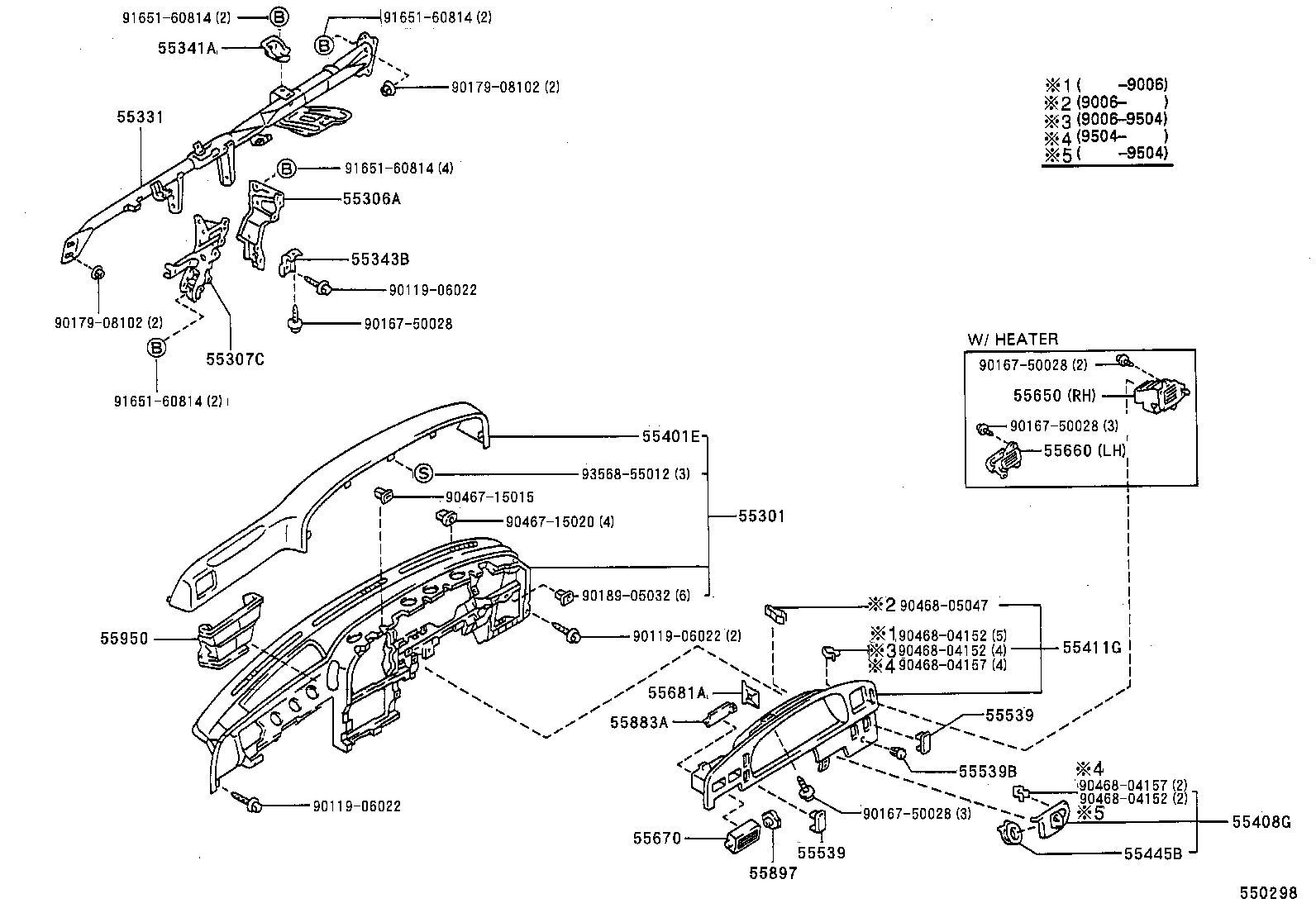  HILUX VWP |  INSTRUMENT PANEL GLOVE COMPARTMENT