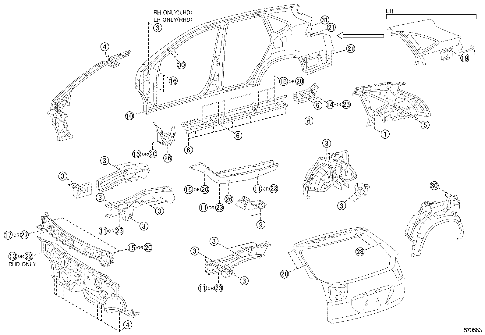  RX300 330 350 |  HOLE PLUG