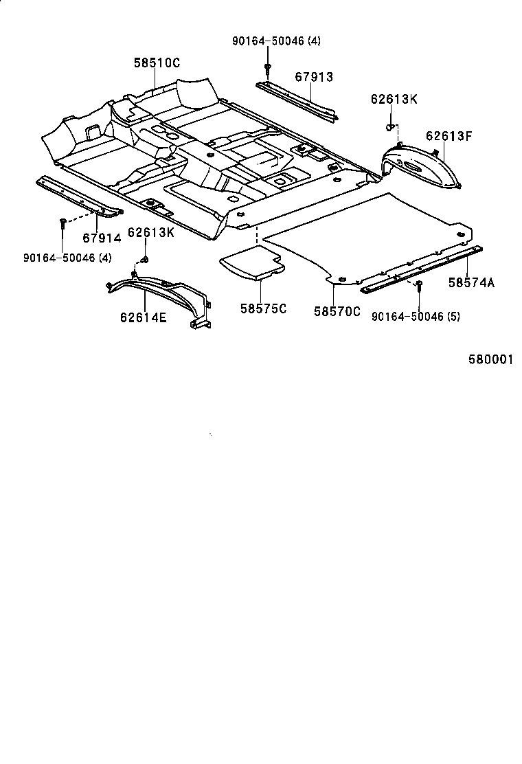  LAND CRUISER 90 |  FLOOR MAT SILENCER PAD