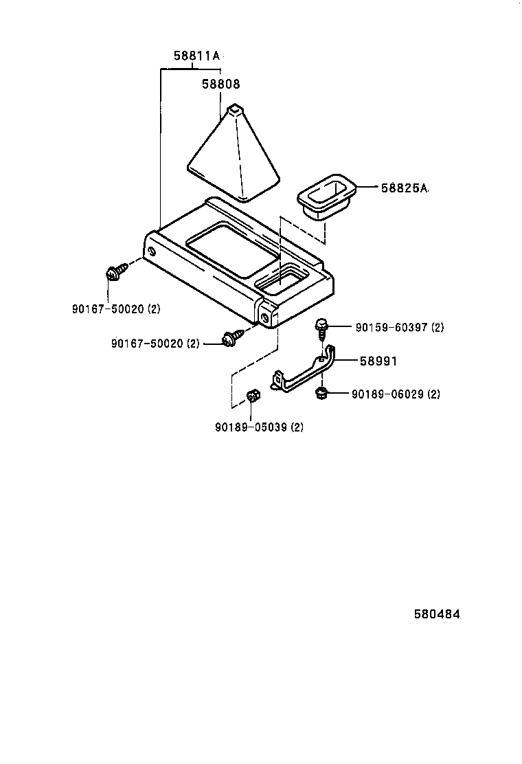  HILUX JPP |  CONSOLE BOX BRACKET