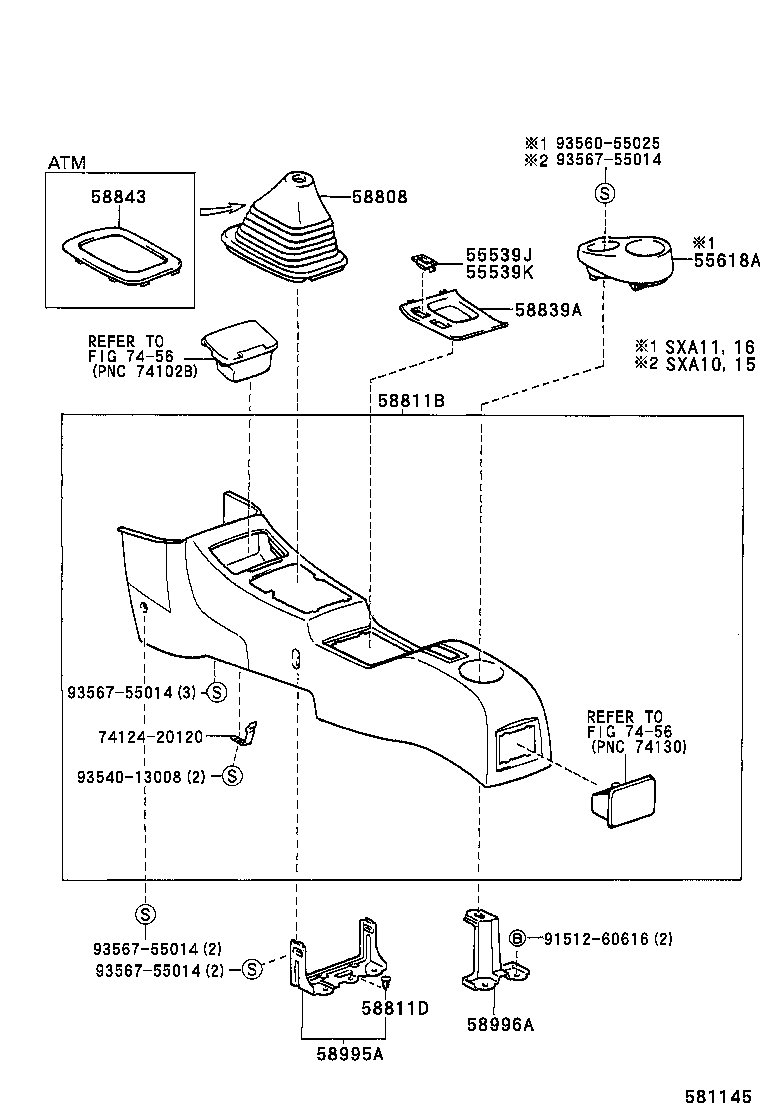  RAV4 |  CONSOLE BOX BRACKET